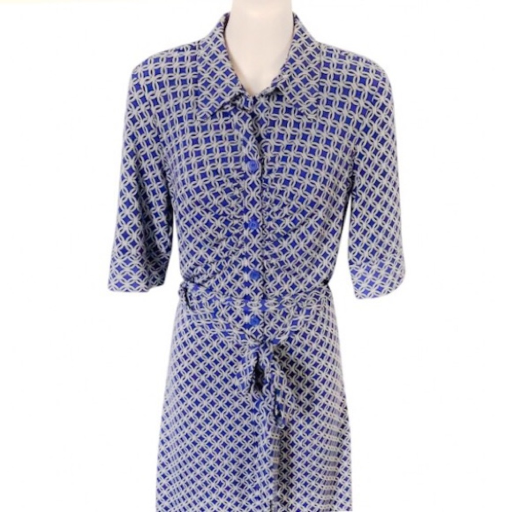 Laundry by Shelli Segal Print Wrap Dress SZ 4 NWOT